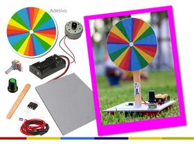 Kit Robótica para montagem do Disco de Newton para projetos de física e matemática