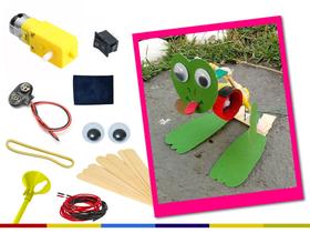 Kit Robótica para montagem do Sapinho pula-pula DIY - Inspiração Maker