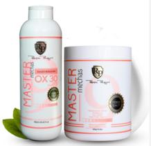 Kit Robson Peluquero Master Mechas - Pó Descolorante 500g + OX 30 Vol 900ml Original