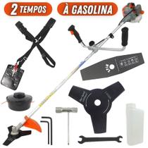 KIT Roçadeira Profissional Vulcan VR260P 2T 26CC 0,9CV + Faca 2 Pontas Tamanho 330mm Espessura 2,7mm KIT Roçadeira Profissional Vulcan VR260P 2T 26CC 0,9CV + Faca 2 Pontas Tamanho 330mm Espessura 2,7mm
