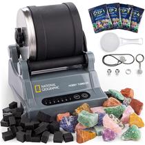 Kit Rock Tumbler NATIONAL GEOGRAPHIC Hobby com cronômetro para crianças Kit Rock Tumbler NATIONAL GEOGRAPHIC Hobby com cronômetro para crianças