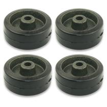 Kit Roda 312 Ferro c/ Borracha Anti Risco 150kg (4 un) Kit Roda 312 Ferro c/ Borracha Anti Risco 150kg (4 un)