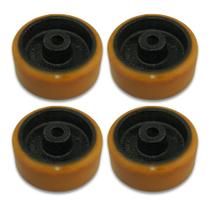 Kit Roda 312 Ferro c/ Poliuretano 170kg para Móveis 4un Kit Roda 312 Ferro c/ Poliuretano 170kg para Móveis 4un