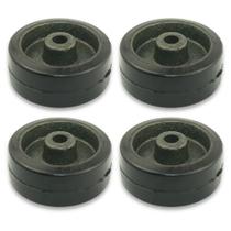 Kit Roda 312 Ferro com Borracha Anti-Risco 150kg (4 un)