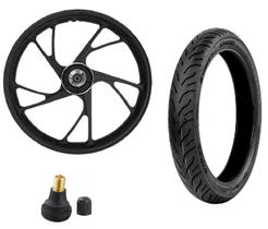 Kit Roda Liga Leve Moto Titan Fan Start 160 2016-2024 Disco + PNEU Vipal ST600 80/100-18 + BRINDE