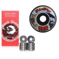 Kit Roda Moska Rock 55mm + Rolamento Black Sheep Red