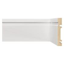 Kit Rodapé de MDF 10 Barras Frisado de 10CMX15MMX1,80m com 27m Lineares 1002 Branco Moldufama Kit Rodapé de MDF 10 Barras Frisado de 10CMX15MMX1,80m com 27m Lineares 1002 Branco Moldufama