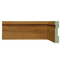 Kit Rodapé de MDF 15 Barras Frisadas de 10CMX2,40m Rende 36 Metros Marrom/Turim Moldufama