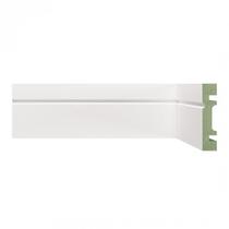 Kit Rodapé de MDF 20 Barras Frisadas de 7CMX2,40m Rende 48 Metros Branco/Frisado Moldufama Kit Rodapé de MDF 20 Barras Frisadas de 7CMX2,40m Rende 48 Metros Branco/Frisado Moldufama