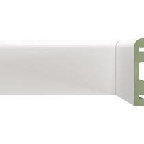 Kit Rodapé de MDF 20 Barras Lisas de 10CMX2,40m Rende 48 Metros Branco/Liso Moldufama