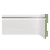 Kit Rodapé de MDF 3 Barras Frisadas de 12CMX2,40m Rende 7,2m Branco Moldufama Kit Rodapé de MDF 3 Barras Frisadas de 12CMX2,40m Rende 7,2m Branco Moldufama