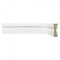 Kit Rodapé de MDF 30 Barras Frisadas de 5CMX2,40m Rende 72 Metros Branco Moldufama