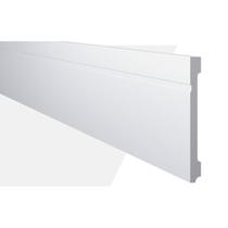 Kit Rodapé de Poliestireno 10 Barras Frisadas de 20cm X 2,44m Rende 24,4 Metros Fb20 Gart