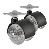 Kit Rodízio CA51 N PU Transparente ( silicone)