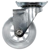 Kit Rodízio Gel 50mm Placa Giratório - 12 Unidades - METALNOX