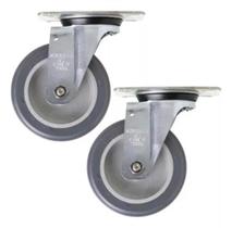 Kit Rodízio Giratório 4 Pol 65kg Schioppa Gl 412 Bp (2 Und) Kit Rodízio Giratório 4 Pol 65kg Schioppa Gl 412 Bp (2 Und)