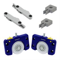 Kit Rodizio Porta De Correr Sobrepor 50 kg JP 360 Joelini +Guia Folgazero Kit Rodizio Porta De Correr Sobrepor 50 kg JP 360 Joelini +Guia Folgazero