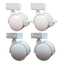 Kit Rodízio Rb40 Branco - Bigfer Kit Rodízio Rb40 Branco - Bigfer