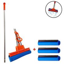 Kit Rodo Mágico Com 3 Refis Extra Espuma Limpa E Seca 27 Cm Kit Rodo Mágico Com 3 Refis Extra Espuma Limpa E Seca 27 Cm