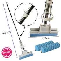 Kit Rodo Mágico Esfregão Com 2 Refil Espuma Pva Original