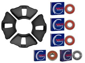 Kit Rolamento E Coxim Coroa Factor 125 2009 Á 2016 Roda Liga Kit Rolamento E Coxim Coroa Factor 125 2009 Á 2016 Roda Liga