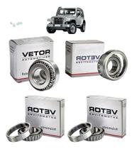 Kit Rolamento Pião Piao Coroa Diferencial Troller 2004 2014