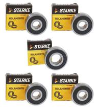 Kit Rolamento Roda Biz 100 Diant + Tras 6301 6203 5 Unid