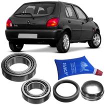 Kit Rolamento Roda Ford Fiesta 95 a 2002 Traseiro Sem Abs Skf