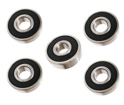 Kit Rolamento Roda Honda Pop 100 2006 2007 2008 2009 2010 2011 2012 2013 2014 2015 Diant + Tras 6201 6301 (05 Unidades)