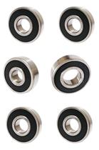 Kit Rolamento Roda Honda Pop 110i Dianteiro e Traseiro (06 Unidades) 6201 6301 6203