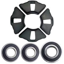 Kit Rolamento Roda Traseira + Coxim Coroa Ybr 125 Factor 125