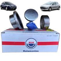 Kit rolamento suspensao traseira peugeot 206 eixo 47mm tampa