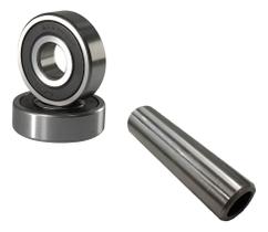 Kit Rolamentos Espaçador Roda Traseira Bros 125 150 160