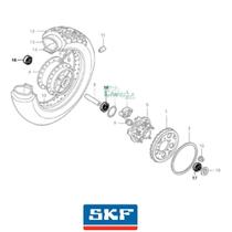 Kit Rolamentos Roda Traseira Vt 600 Shadow 98 A 02 - Skf Kit Rolamentos Roda Traseira Vt 600 Shadow 98 A 02 - Skf