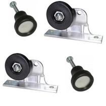 Kit Roldana P/ Box Banh. Acrílico 2 Roldanas 2 Puxadores SPL Kit Roldana P/ Box Banh. Acrílico 2 Roldanas 2 Puxadores SPL