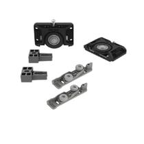 Kit Roldana Para Porta De Correr RO50 Guia Flex 1 Porta