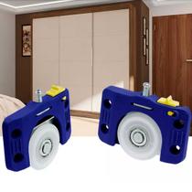 Kit Roldana Porta Correr Deslizante Jp360 Sobrepor Joelini