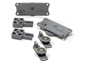 Kit Roldanas Porta Correr até 60 kg Guarda Roupa RO47 Rometal
