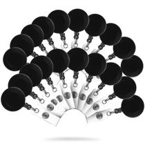 Kit Roller Clip Retratil Nylon De Cracha Cartao Trabalho