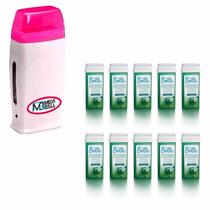 Kit Rollon ROSA + 10 refil ALGAS C/ MENTA - Mega Bell Kit Rollon ROSA + 10 refil ALGAS C/ MENTA - Mega Bell