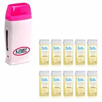 Kit Rollon ROSA + 10 refil CHOCOLATE BRANCO - Mega Bell Kit Rollon ROSA + 10 refil CHOCOLATE BRANCO - Mega Bell