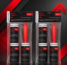 Kit Rolo Adesivo Refil Tira Pelos Bolinha Fiapos Roupa Total Camesa