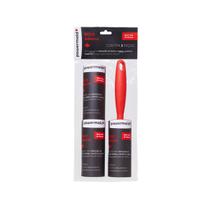 Kit Rolo Adesivo Tira Pelos Bolinha Fiapos Roupa com 2 Refil Kit Rolo Adesivo Tira Pelos Bolinha Fiapos Roupa com 2 Refil