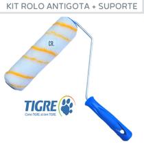 Kit Rolo Antigota / Antirespingo + Suporte Garfo Tigre 23cm Para Pintar Paredes e Tetos 1376/1305.