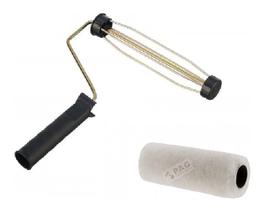 Kit rolo de lã de carneiro fenolico profissional 23cm + suporte garfo p.a.g Kit rolo de lã de carneiro fenolico profissional 23cm + suporte garfo p.a.g