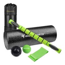 Kit Rolo De Massagem e Liberação Miofascial II Gold Sports - Pro 5 x 1