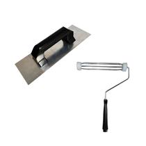 Kit Rolo de Pintura Garfo e Desempenadeira Aço Liso Kit Rolo de Pintura Garfo e Desempenadeira Aço Liso