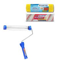 Kit Rolo de Textura + Rolo Não Respinga + 1 Cabo - Castor Kit Rolo de Textura + Rolo Não Respinga + 1 Cabo - Castor