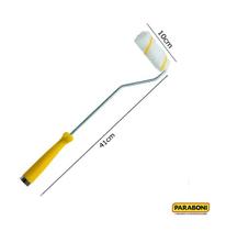 KIT Rolo Pintura AntiRespingo 10cm Cabo Longo + 8 Refil
