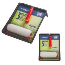 Kit Rolo Pintura Atlas 3 Peças Prático At2001 Rolo + Garfo + Bandeja Retoque Multiuso Original Envio Rápido Kit Rolo Pintura Atlas 3 Peças Prático At2001 Rolo + Garfo + Bandeja Retoque Multiuso Original Envio Rápido